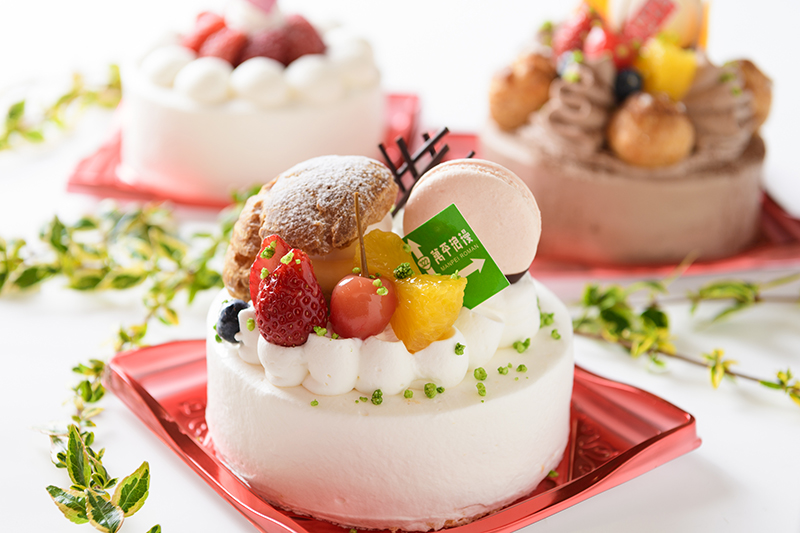 素材を大切にした四季を彩るケーキ